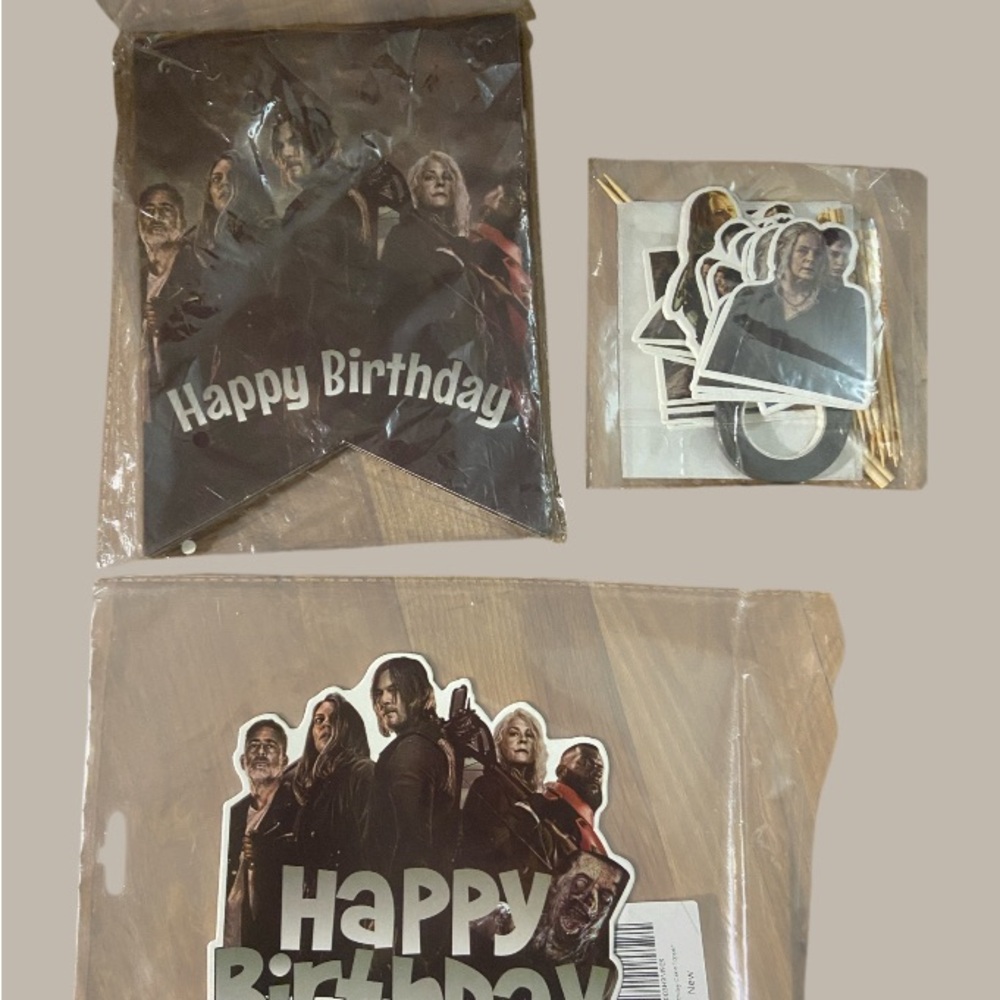 Walking dead Birthday Party decorations..new